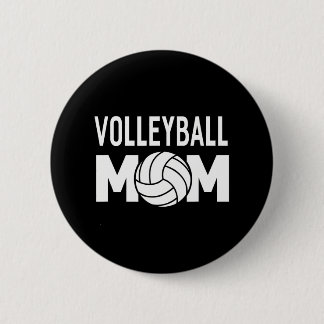 Badge Rond 5 Cm Volleyball Maman Femmes Sport Drôle