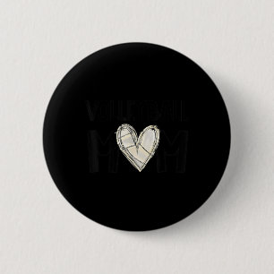 Badge Rond 5 Cm Volleyball Maman Vie Jour Vibes Volleyball Mois