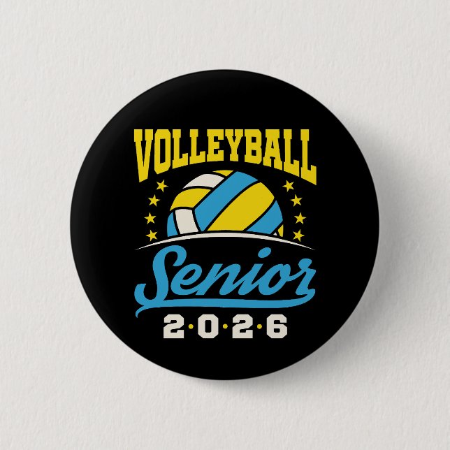 Badge Rond 5 Cm Volleyball Senior 2026  (Devant)