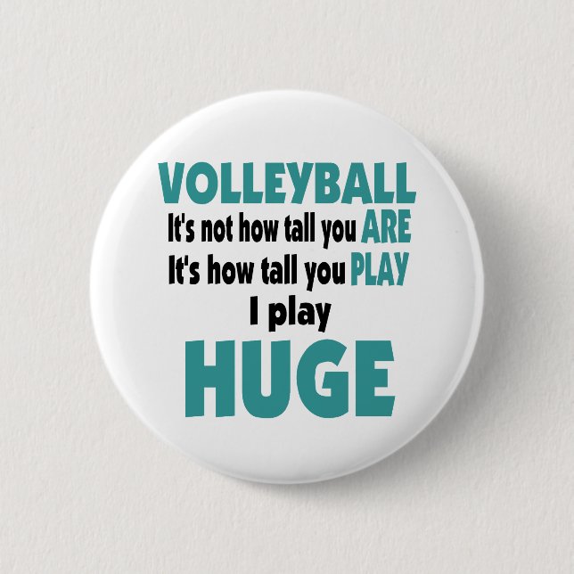 Badge Rond 5 Cm VolleyChick énorme (Devant)