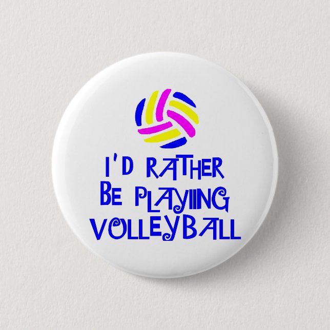 Badge Rond 5 Cm VolleyChick plutôt (Devant)