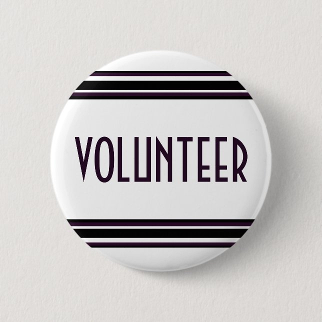 Badge Rond 5 Cm Volontaire (Devant)