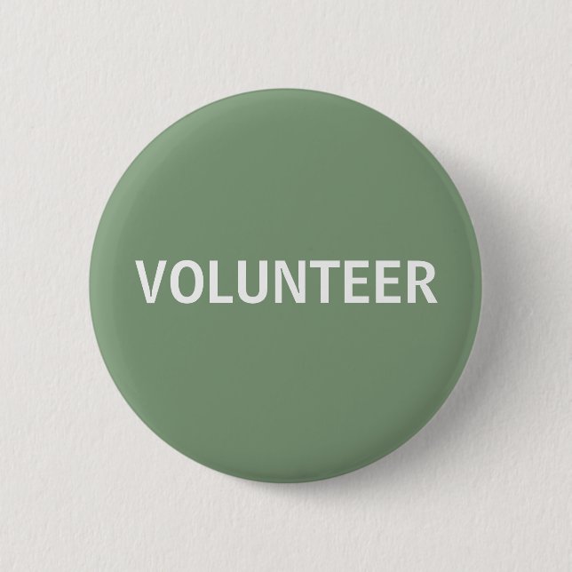 Badge Rond 5 Cm Volontaire Sage Green (Devant)