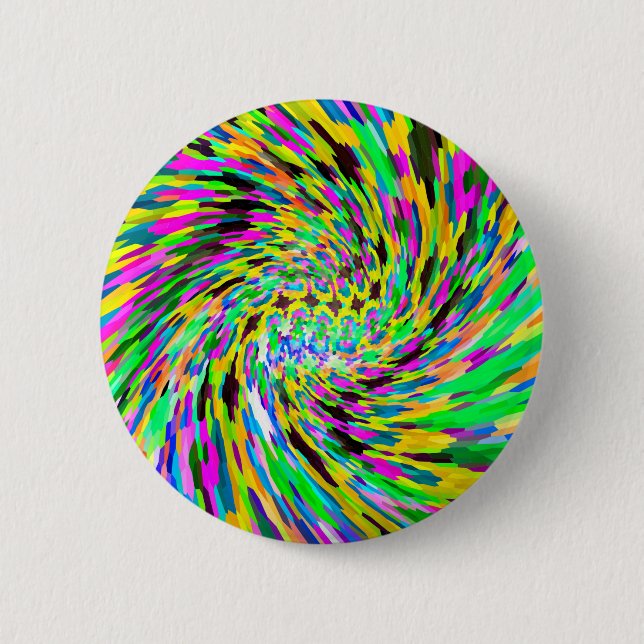 Badge Rond 5 Cm Vortex psychédélique (Devant)
