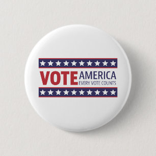 Badge Rond 5 Cm Vote