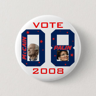Badge Rond 5 Cm VOTE 2008 de McCain Palin
