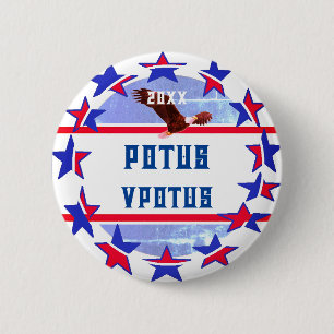 Badge Rond 5 Cm Vote amusant Campagne personnalisable POTUS d'élec