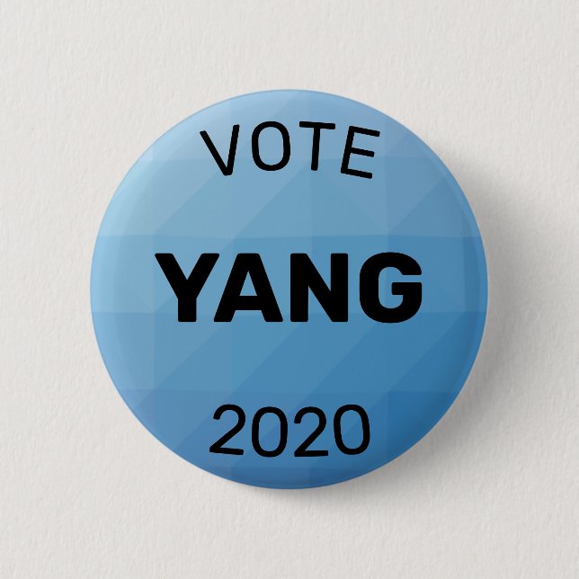 Badge Rond 5 Cm Vote Andrew Yang 2020 (Devant)