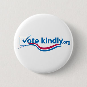 Badge Rond 5 Cm Vote avec bonté