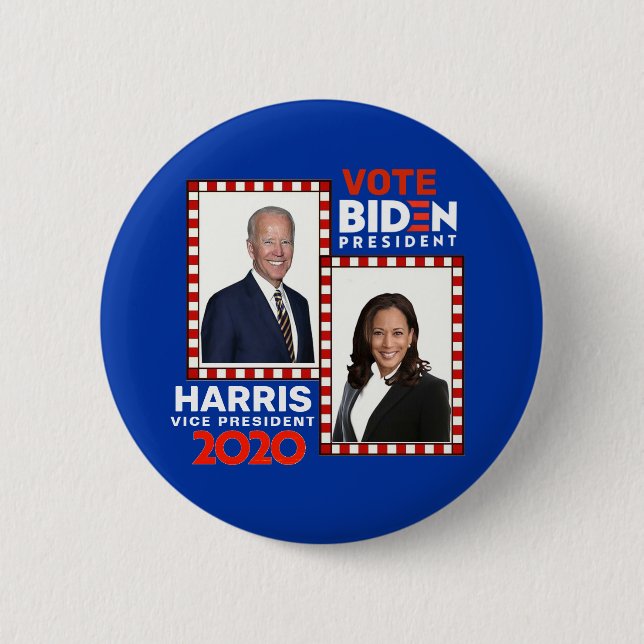 Badge Rond 5 Cm Vote Biden / Harris 2020 (Devant)