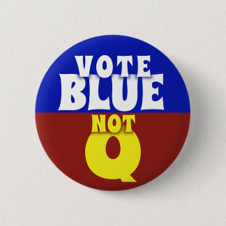 Badge Rond 5 Cm Vote bleu