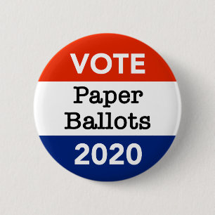 Badge Rond 5 Cm Vote Bulletin de vote Élection présidentielle 2020