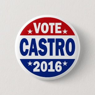 Badge Rond 5 Cm Vote Castro 2016
