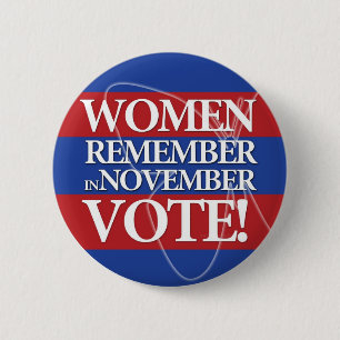 Badge Rond 5 Cm Vote de femmes - rappelez-vous en novembre -