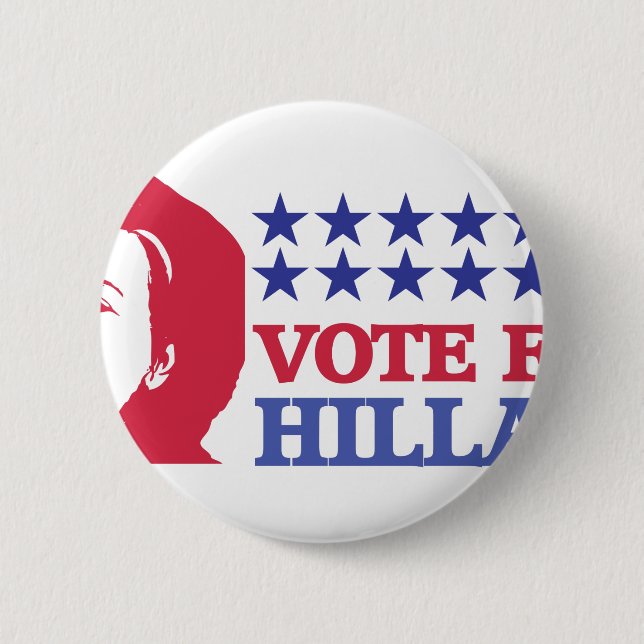 Badge Rond 5 Cm vote for hillary (Devant)