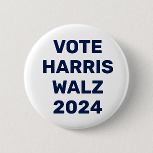 Badge Rond 5 Cm Vote Harris Walz 2024