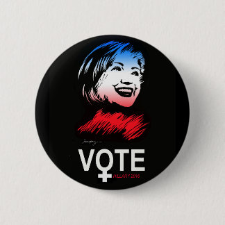 Badge Rond 5 Cm vote HILLARY 2016
