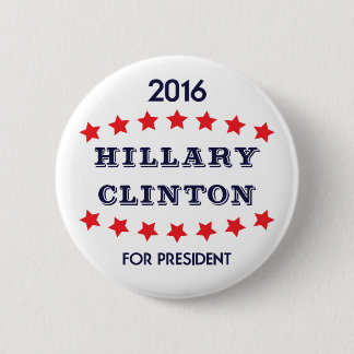 Badge Rond 5 Cm Vote Hillary Clinton pour le président 2016 Button