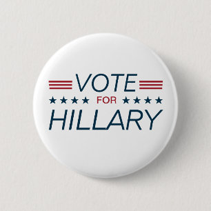 Badge Rond 5 Cm Vote Hillary pour le président 2016