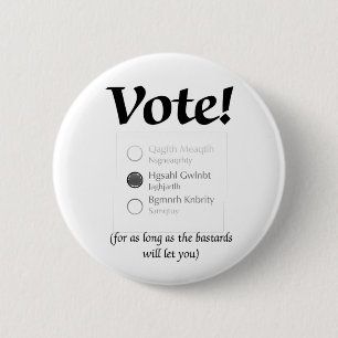 Badge Rond 5 Cm Vote II