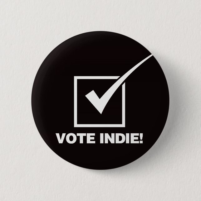 Badge Rond 5 Cm Vote indépendant - solide (Devant)