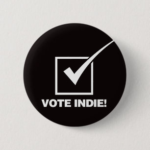 Badge Rond 5 Cm Vote indépendant - solide