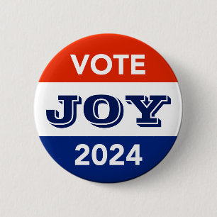 Badge Rond 5 Cm Vote Joy 2024 Harris Walz
