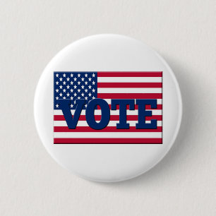 Badge Rond 5 Cm Vote le jour de l'élection