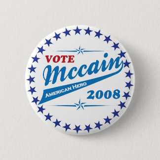 Badge Rond 5 Cm Vote McCAIN une élection américaine 2008 de héros