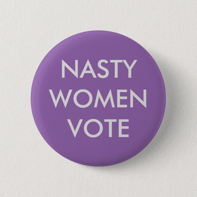 Badge Rond 5 Cm Vote méchant de femmes (Devant)