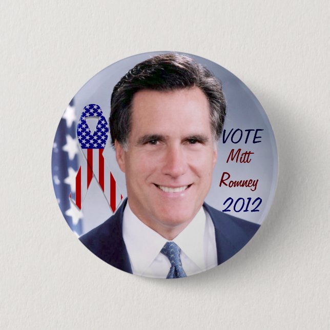Badge Rond 5 Cm Vote_ Mitt Romney_ (Devant)