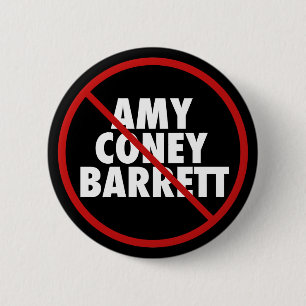 Badge Rond 5 Cm Vote No Amy Coney Barrett pour la Cour suprême