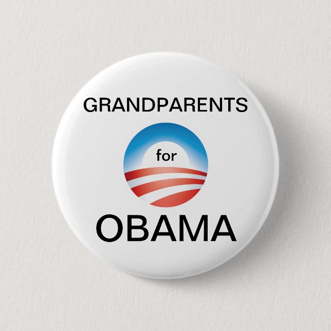 Badge Rond 5 Cm Vote Obama de grands-parents (Devant)