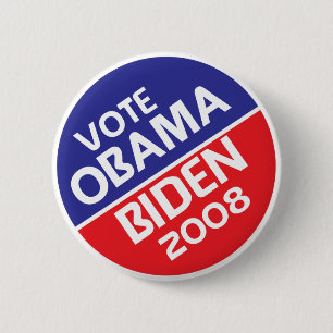 Badge Rond 5 Cm Vote Obama et Biden en 2008