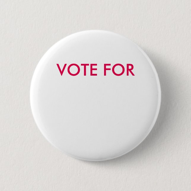 Badge Rond 5 Cm "Vote personnalisable pour" le bouton (Devant)