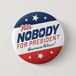 Badge Rond 5 Cm Vote personne pour le Président Buttons