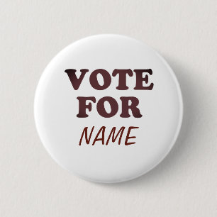 BADGE ROND 5 CM VOTE POUR