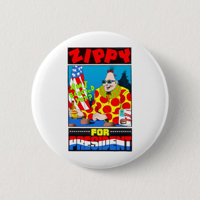 Badge Rond 5 Cm Vote pour énergique (Devant)