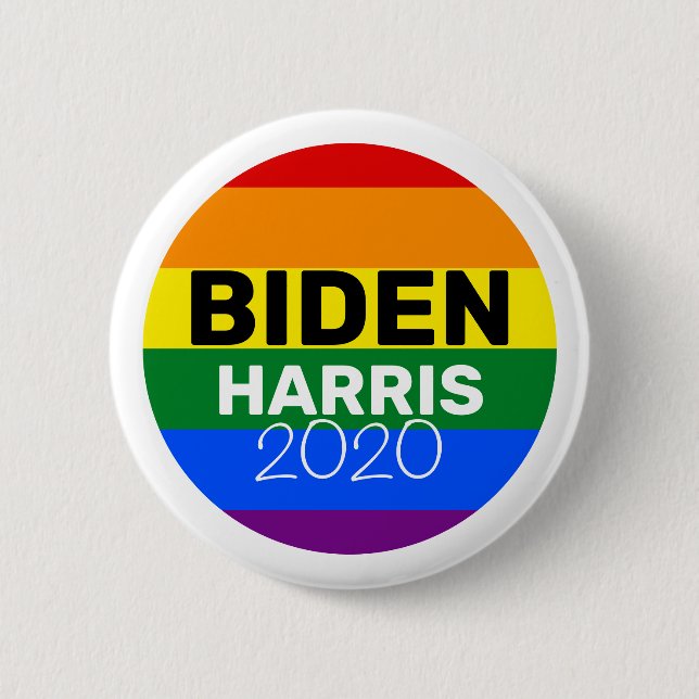 Badge Rond 5 Cm Vote pour Joe Biden & Kamala Harris 2020 (Devant)