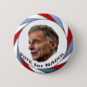 Badge Rond 5 Cm Vote pour le bouton de Nader