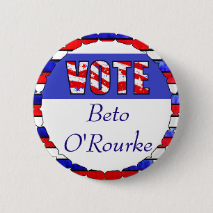 Badge Rond 5 Cm Vote pour l'élection de Beto O'Rourke 2020