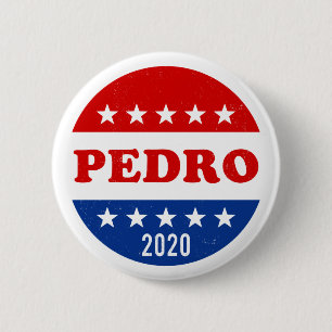 Badge Rond 5 Cm Vote pour l'élection de Pedro 2020