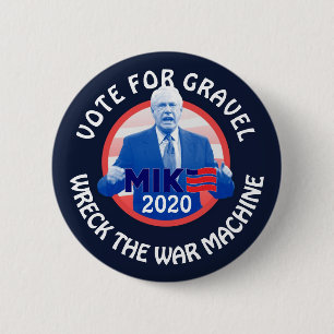 Badge Rond 5 Cm Vote pour Mike Gravel 2020
