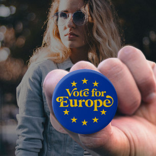 Badge Rond 5 Cm Vote Pour Notre Future Élection Européenne 2024
