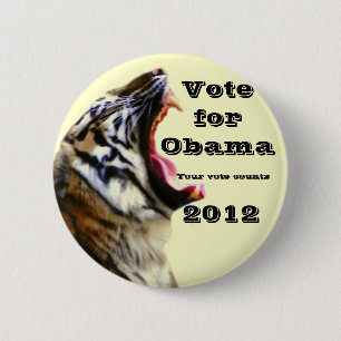 Badge Rond 5 Cm Vote pour Obama 2012_