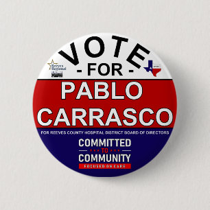 Badge Rond 5 Cm Vote pour Pablo Carrasco