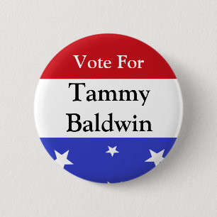 Badge Rond 5 Cm Vote pour Tammy Baldwin Button