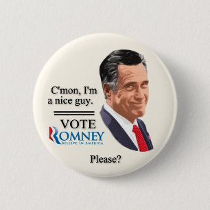 Badge Rond 5 Cm Vote Romney svp ?