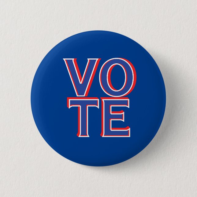 Badge Rond 5 Cm Vote Round Sticker Campagne politique Marchandises (Devant)