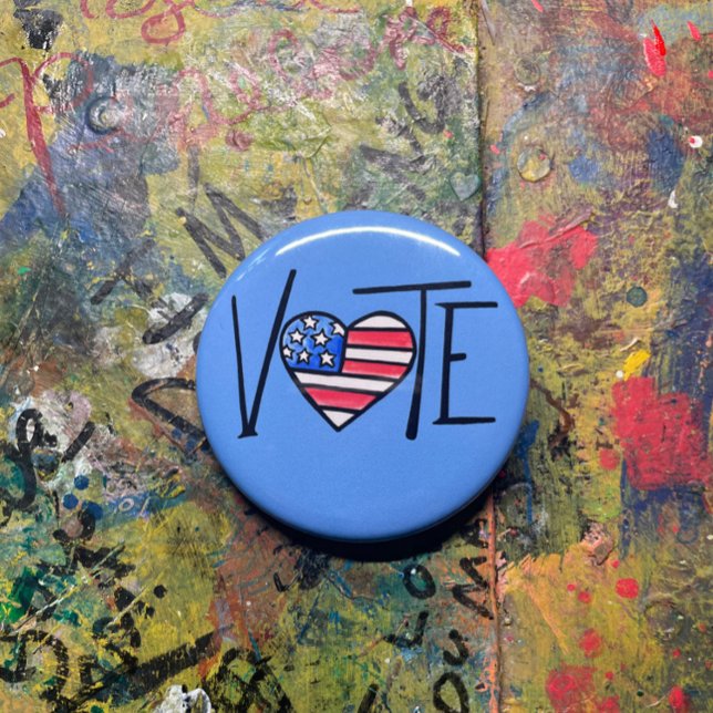 BADGE ROND 5 CM VOTER (Créateur téléchargé)